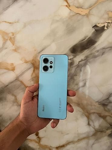 sezam telefonlar: Redmi Note 12, 128 GB, rəng - Mavi, Barmaq izi, Face ID — 5