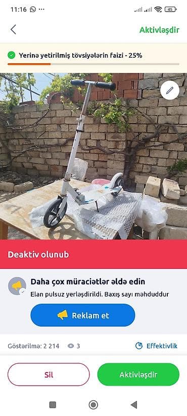 Skuter yaxşı vəziyyətdə