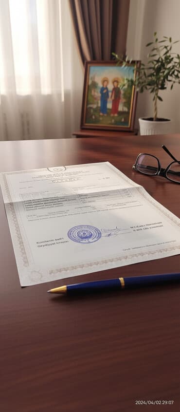 qəbələ kirayə evlər günlük: 14 sot, Tikinti, Mülkiyyətçi, Kupça (Çıxarış) — 1