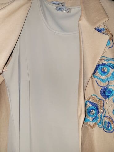 Свадебные платья и аксессуары: Qadınlar üçün “ROGUEE” brendi şərfli dəst - 3 parça: şalvar, pencək — 1