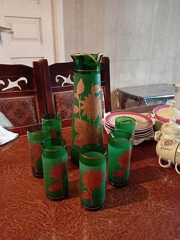 Çay dəsti, rəng - Çəhrayı, Farfor — 1