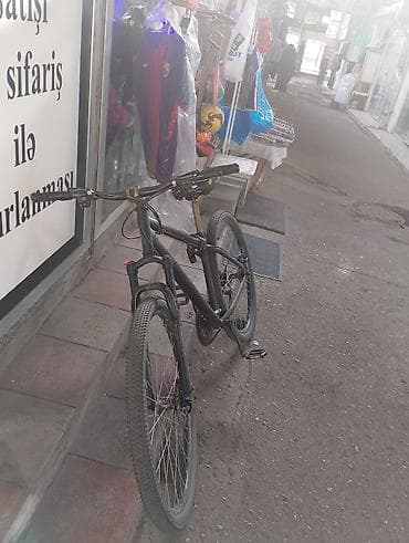 velosiped ramasi 28: Şəhər/dağ tipli velosiped - Rəng: qara, mat tonlarda - Çərçivə — 2