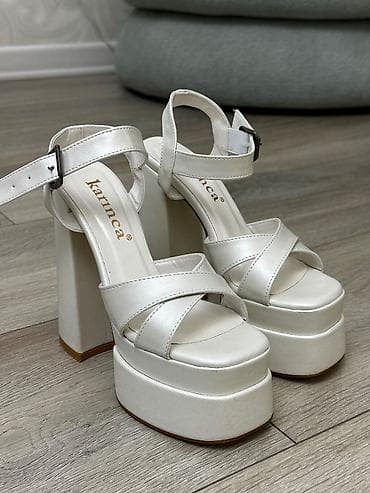 sedef tesbeh: Sədəf rəngində və parlaqlığında gəlin ayaqqabısı • razmeri 35-36 nömrə — 4