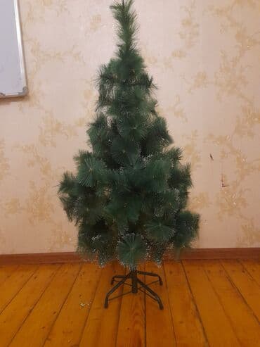 qar kureciyi: Süni Yeni il şam ağacı - Material: PVC/folqa tipli uzun iynəli — 1