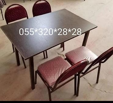 stolustu: 4 nəfərik 6 nəfərik 8 nəfərik stolar və otracaqlar bir başa sexdən sex — 1