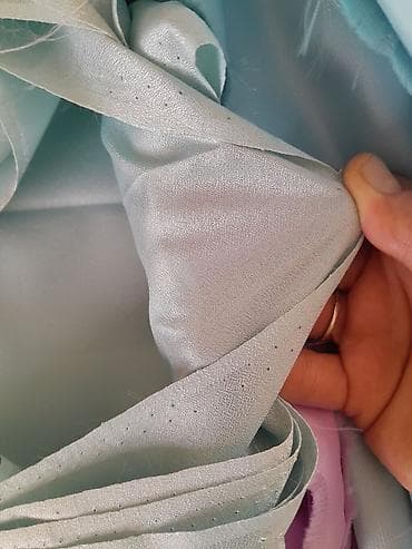bamboo tekstil: Məhsul: Rəngli astarlıq/parça dəsti Təsvir: - Yumşaq toxumalı, nazik — 6