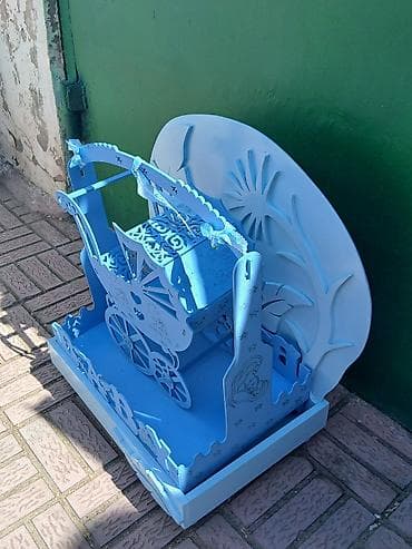 shaxta baba: Mavi taxta dekorativ stend – “BABY” mövzulu maket satilir. Real — 2