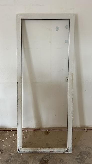 yeni il qapi bezeyi: PVC qapı dəsti - Material: ağ rəngli PVC profil - Komplekt: 2 ədəd — 3