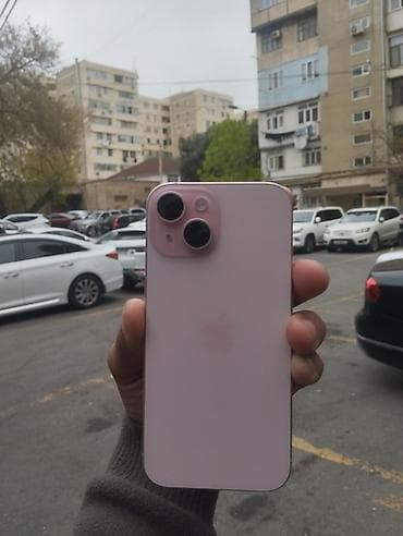 iphone se telefon: IPhone 15, 128 GB, Çəhrayı, Face ID — 3