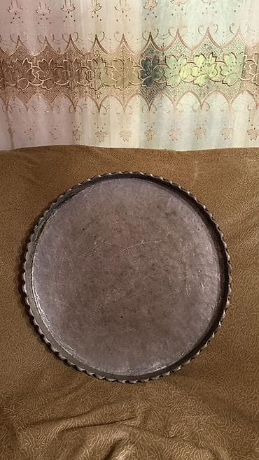 Dəyirmi metal sini/tray Paxlava bişirmə üçün qabağıyla satılır -