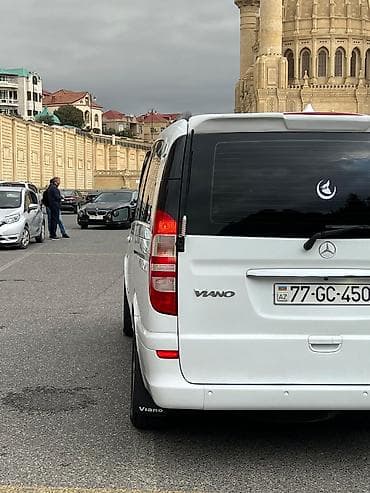 afdobus satiram dizel: Mercedes-Benz Viano, ağ rəng, 7 yerlik rahat salon. Texniki və — 3