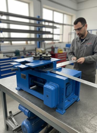 Profil boru və zolaq metal üçün elektrikli bükmə/rolik maşını - Üç