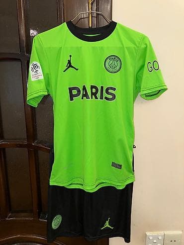 sortlar: PSG (Paris Saint‑Germain) futbol forması dəsti - Rəng: neon yaşıl — 4