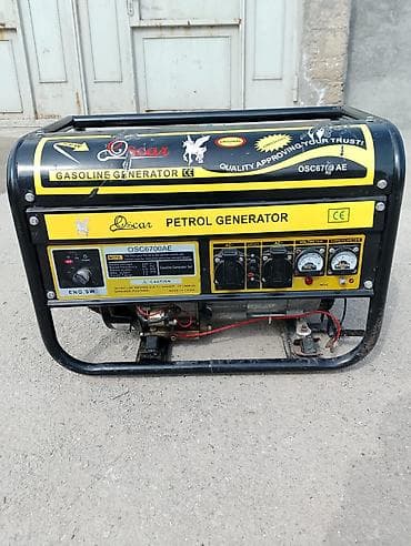 Oscar OSC6700AE benzinli generator - Yanacaq növü: Benzin (Petrol