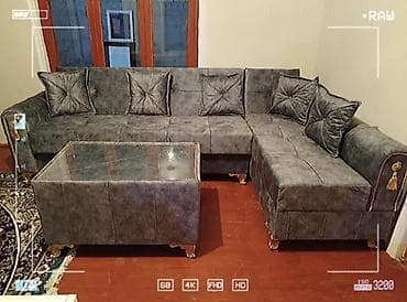 divan sifarişi: Künc divan, Qonaq otağı üçün, Açılan — 10