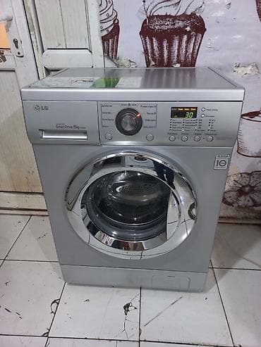 bas masini: Paltaryuyan maşın LG, 6 kq, İşlənmiş, Avtomat, Qurutma var, Pulsuz çatdırılma, Ödənişli çatdırılma — 1