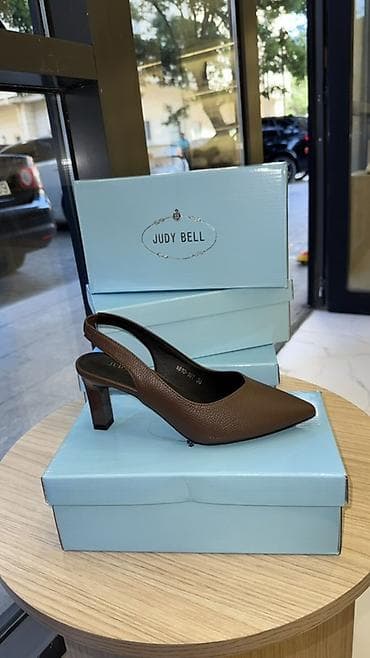 Туфли: Judy Bell qadın ayaqqabısı – slingback model - Üst hissə: toxumalı — 2