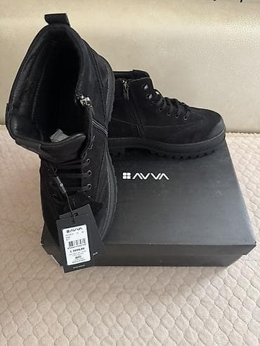 yds batinka: Kişi üçün qara rəngli dəri/saxta zamşa qarışığı bot - Dizayn: Yüksək — 6