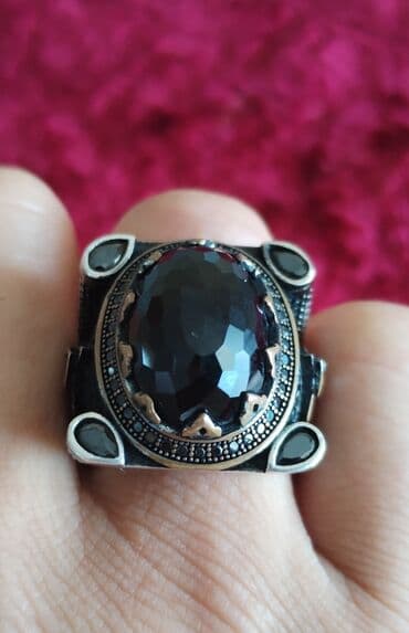 5 qaş üzüklər: Üzük, Gümüş, 925 Əyar — 6