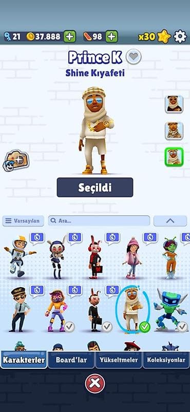 ps5 oyun: Subway Surfers hesabı – Prince K (Shine Kıyafeti) + geniş kolleksiya — 3