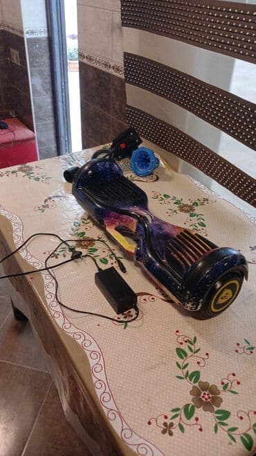 hover bohart: Hovərbord (özü-tarazlayan skuter) - Dizayn: kosmos/qlaktika printli — 1
