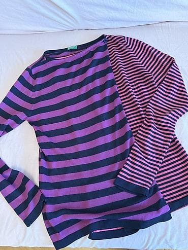 Sviterlər: Xs ölçü United Colors of Benetton zolaqlı trikotaj sviter - Brend — 1