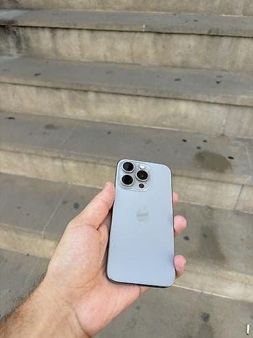IPhone 15 Pro, 128 GB, Gümüşü, Face ID