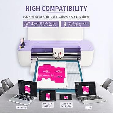 Ticarət printerləri və skanerləri: New design smart DIY cutting plotter advantages: 1. Double blades — 5