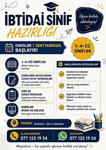 ravon r4 lizing: Məktəbəqədər və ibtidai sinif hazırlığı, Azərbaycan dili — 1