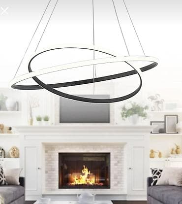 Led Çılçıraq, 2 lampa, Metal — 3