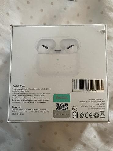 Микрофоны: Беспроводные (Bluetooth) Наушники, Hoco, цвет - Белый — 4