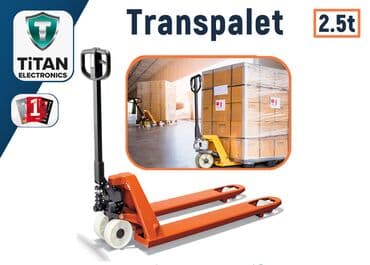 5 tonluq çən: Transpalet YT-25 Taşıma Kapasitesi: 2.5 Ton Çatallar Arası Mesafe — 1