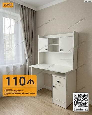 dərs masası qiyməti: Künc masa, Stulsuz, Polkalı, Siyirməli, Sadə laminat — 4
