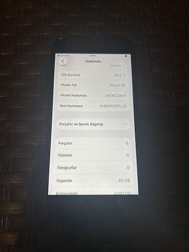 IPhone SE 2020, 64 GB, Qara, Barmaq izi — 5