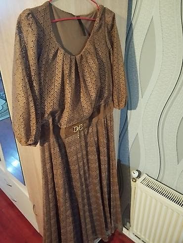 libas: Uzun qəhvəyi xanim donu — 2