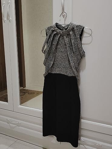 vecerni donlar: Qadın geyimi – şıq gecə/ziyafət donu - Model: iki hissəli görünüşlü — 1