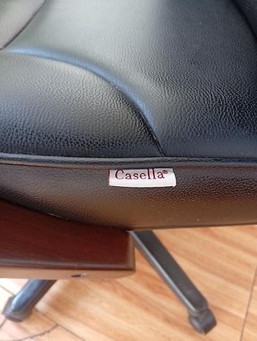 komputer kreslosu: Təkərli, Qolları tənzimlənir, Dəri — 4