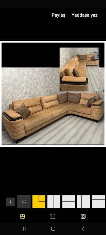 divan alan: Künc divan, Açılmayan, Bazasız, Parça — 3