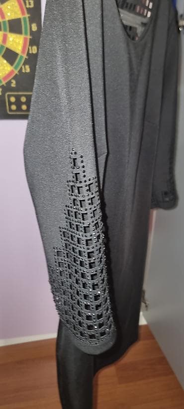 Digər zərgərlik əşyaları: Qara kokteyl donu – JOYMISS, ölçü 38 - Kəsim: bədənə oturan, dizdən — 2