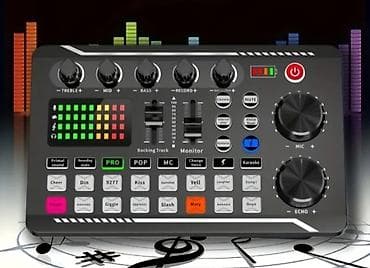 Səs effekti və studiaya nəzarət pulti – portativ USB/live sound karta — 1