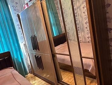 кресло для салона: 3 двери, С зеркалом, Коричневый, Другой материал, Купе, Прямой шкаф — 1