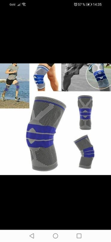 grija uchun karset: Dizlik. Silokon fiksator ilə. Спортивные наколенники, силиконовый — 4