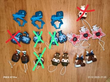 Funko üslublu mini fiqurlar dəsti – asılqanlı Məzmun: - Eyni modeldən