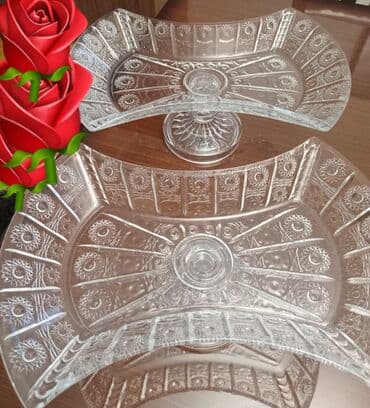 şüşe qablar: Tort və şiriniyyat qabı, Şüşə — 1