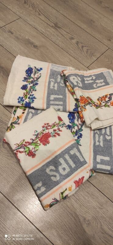 itmiş əşyalar: Məhsul: Dəsmal və süfrə dəsti 1) Dəsmal dəsti - Material: pambıq — 1