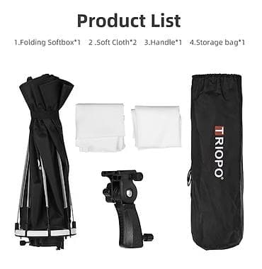 Video oyunlar və konsollar: TRIOPO 65 sm/25.6 in qatlanan oktaboks softbox - Tip: Qatlanan — 4