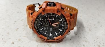 deri plaş: İşlənmiş, Qol saatı, rəng - Narıncı — 4