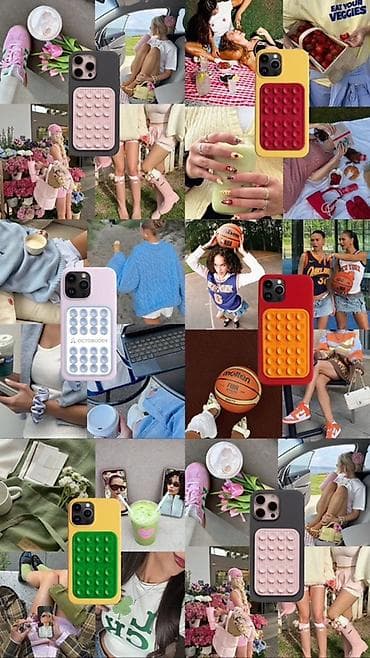 səs oturucu: Məhsullar: 1) Lipper telefon örtükləri – pop-it effektli, müxtəlif — 5