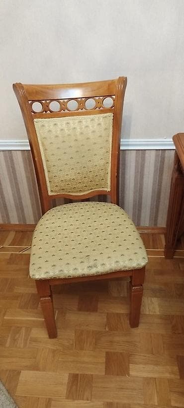 Qonaq otağı üçün, Açılmayan, Dördbucaq masa, 6 stul — 2