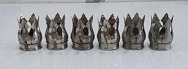 alize puffy qiyməti: Armudu stəkanlar, rəng - Gümüşü, 6 ədədli dəst, SSRİ — 4